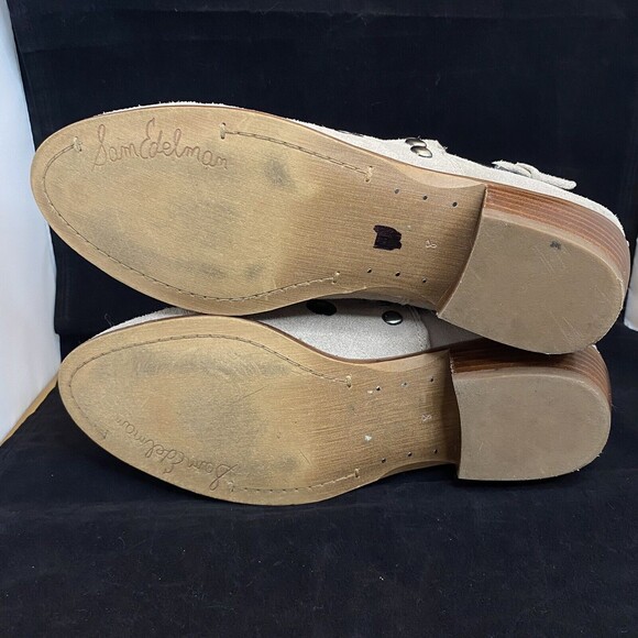Sam Edelman Pedra Suede Pullon Ankle Boots Putty Taupe Suede Western Booties 8US - Picture 14 of 14